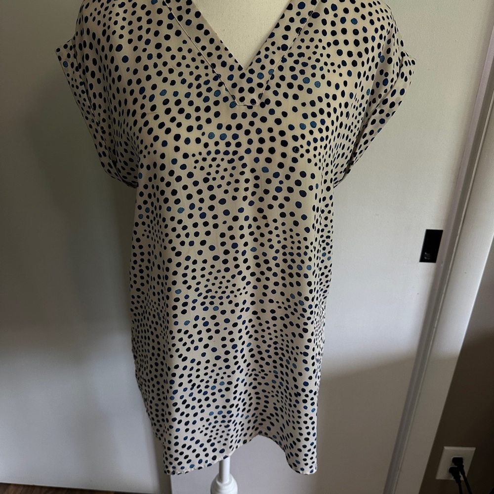 The Limited Polka Dot Blouse - Black and White